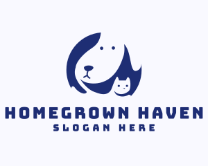 Cat Beagle Dog logo design