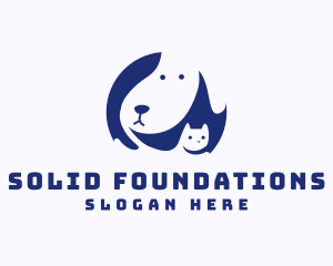 Hound - Cat Beagle Dog logo design