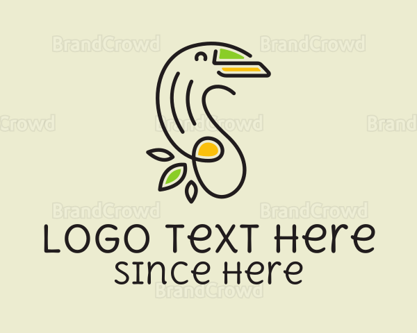 Feminine Eco Toucan Logo