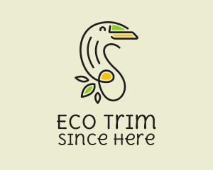 Feminine Eco Toucan logo design