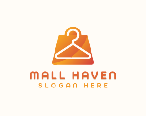 Fashion Hanger Paper Bag logo design