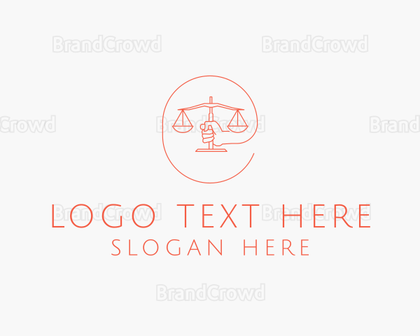 Minimalist Law Scale Logo