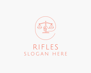 Legal Advice - Minimalist Law Scale logo design