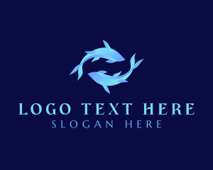 Gradient - Fish Fishery Marine logo design