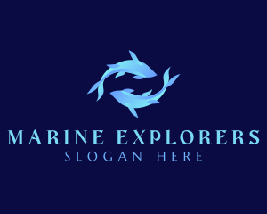 Fish Fishery Marine logo design