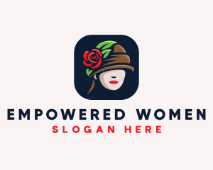 Rose Hat Fashion logo design