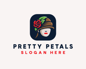 Rose Hat Fashion logo design