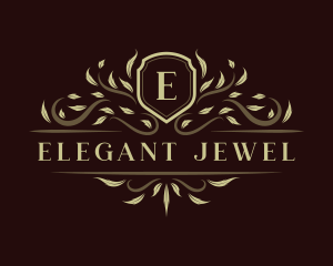 Luxury Ornament Shield logo design