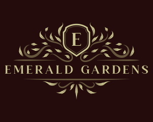 Luxury Ornament Shield logo design