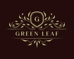 Luxury Ornament Shield logo design