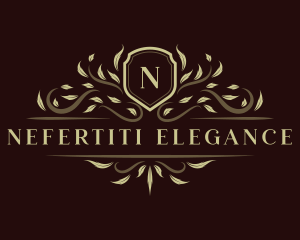 Luxury Ornament Shield logo design