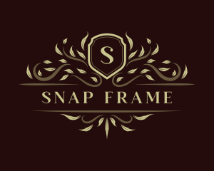 Luxury Ornament Shield logo design