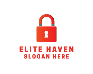 Private - Magnet Lock Security logo design