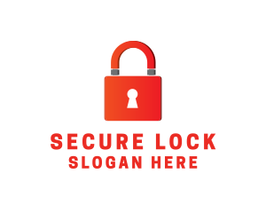 Lock - Magnet Lock Security logo design
