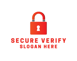 Magnet Lock Security logo design