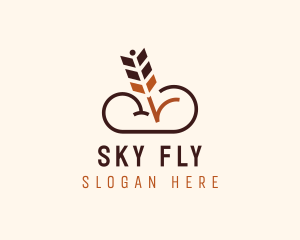 Brown Arrow Cloud logo design