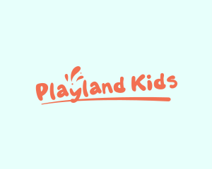 Cute Kindergarten Handwriting logo design