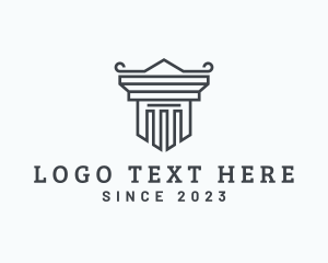 Paralegal - Realty Pillar Column logo design