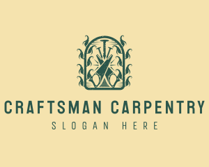 Carpenter - Handsaw Carpenter Tools logo design