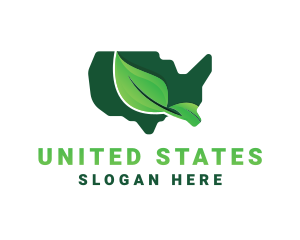 United States Nature Leaf logo design