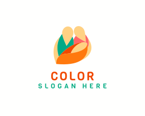 Colorful Family Parent logo design
