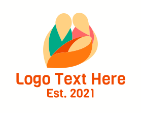Health Center - Abstract Colorful Family logo design