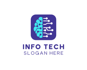 Information - Brain Circuit Technology logo design