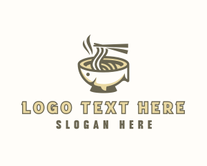 Garnish - Fish Noodle Soup logo design