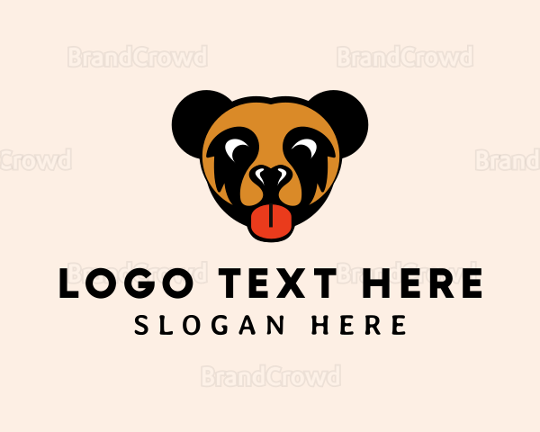 Bear Wildlife Zoo Logo