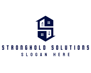 House Real Estate Letter S logo design