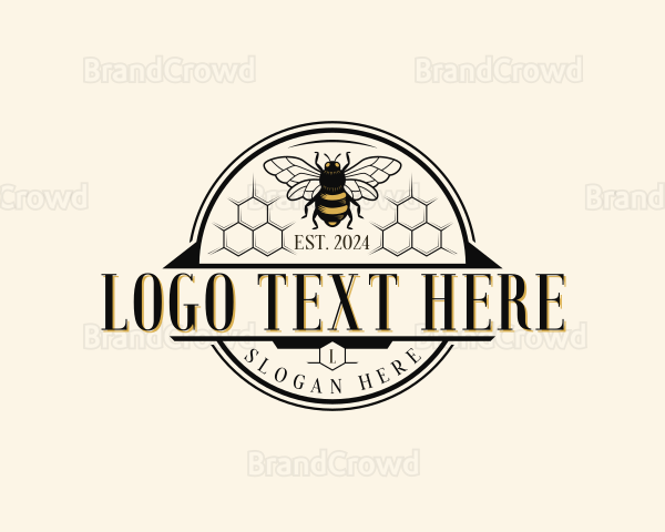 Natural Beehive Bee Logo