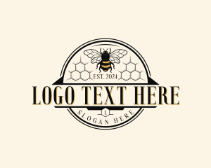 Eco - Natural Beehive Bee logo design