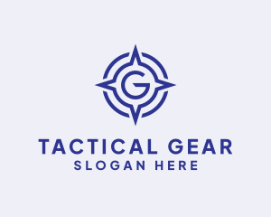 Tactical - Compass Letter G Star logo design