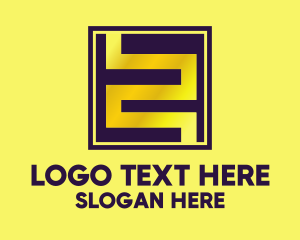 Second - Gold Maze Number 2 logo design