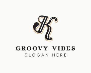 Groovy - Creative Groove Entertainment Letter K logo design