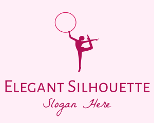 Ring Gymnast Silhouette  logo design