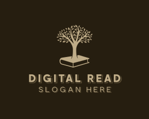 Ebook - Book Tree Learning logo design