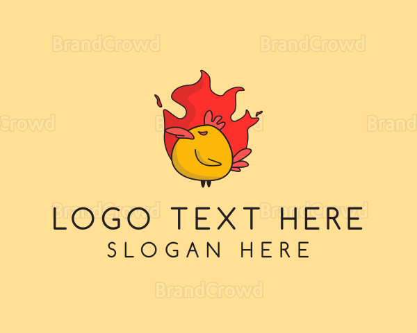 Flaming Spicy Chicken Logo