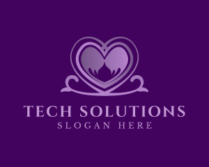 Matchmaker - Purple Elegant Heart logo design