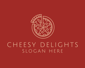 Cheesy - Minimalist Pizza Snack logo design