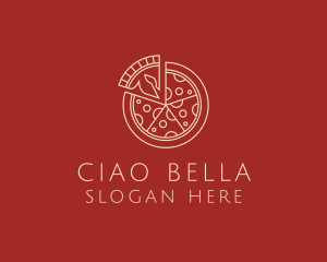 Italian - Minimalist Pizza Snack logo design