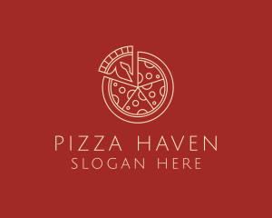 Pizzeria - Minimalist Pizza Snack logo design