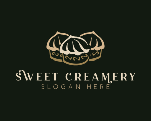 Sweet Cupcake  Dessert logo design