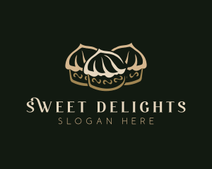 Sweet Cupcake  Dessert logo design