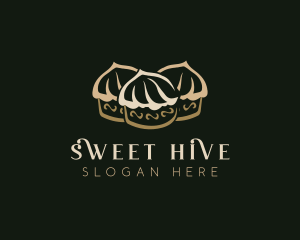 Sweet Cupcake  Dessert logo design