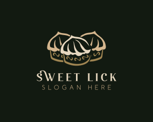 Sweet Cupcake  Dessert logo design