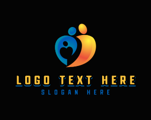 Togetherness - Heart Charity Bonding logo design