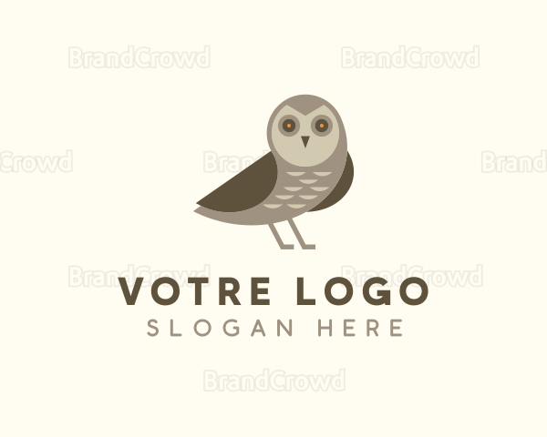 Wild Owl Bird Logo