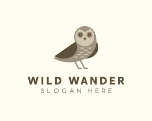 Wild Owl Bird logo design