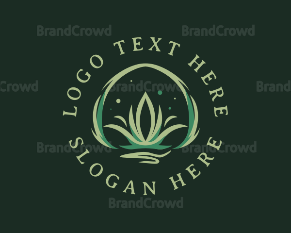 Natural Organic Grass Logo